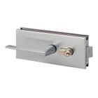 Serrure porte en verre METALUX à béquille carrée et plaque rectangulaire 77x185 mm - NM90451000