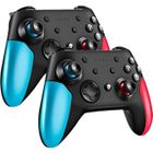 SWONUK 2 pcs Manette pour Nintendo Switch,Manette Controller Switch sans Fil Bluetooth,6 Axes Manette Switch Pro avec un bouton se réveille