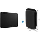 TOSHIBA - Disque dur Externe Canvio basics 2 To USB 3.0 + 1 Housse rigide