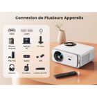 Vidéoprojecteur - WIMIUS - Android 9.0 - 5G WiFi - Bluetooth - 20000 Lumens Full HD 1080P