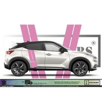 Nissan Juke Bandes - ROSE -Kit Complet - Tuning Sticker Autocollant Graphic Decals