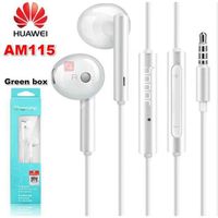 Casque audio Original Huawei Honor AM115 écouteurs casque avec 3.5mm prise écouteurs écouteurs filaire pour Huawei - Whit Package