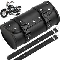 sac à outils de moto, 21×10×10 cm sacoche moto en cuir sacoche moto avec sangles de montage sacoches cavalières pour motos[21]
