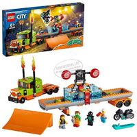 LEGO 60294 City Stuntz Le Camion de Spectacle des Cascadeurs, Moto à Rétrofriction, Bassin, Jouet de Construction pour Enfants +6