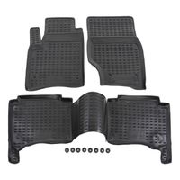 Kit Tapis 3D ELMASLINE Pour Porsche Cayenne (2017+) - 4 Pièces Noires Haute Protection