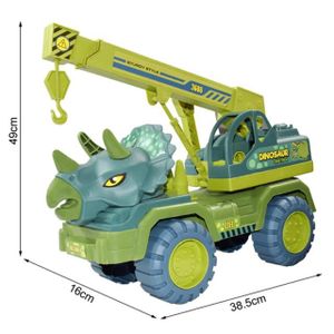 VOITURE - CAMION Argent - Jouet de construction dinosaure pour enfants, voiture d'ingénierie, camion à benne basculante, modèl
