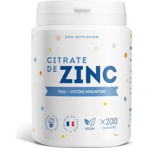 COMPLEMENTS ALIMENTAIRES - VITALITE Citrate de Zinc - 15 mg - 200 comprimés