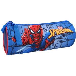 TROUSSE À STYLO Trousse scolaire ronde Spiderman 23 cm