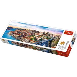 PUZZLE Puzzle 500 pièces - Vue panoramique de Porto, Port