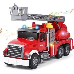 CAMION ENFANT TRESORS- Camion Pompier Jouet Enfant Grand Camion 