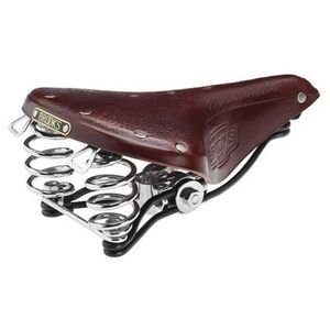 Selle Brooks Cuir Vintage Pour Vélo De Course - Logo Ovale - Fabrication Anglaise