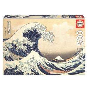 PUZZLE Puzzle 500 pièces - EDUCA - La Grande Vague de Kanagawa - Tableaux et peintures - Coloris Unique