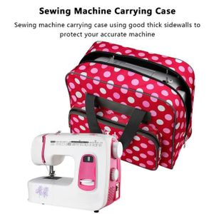 Haude Multifonctionnel Le Sac de Machine Une Coudre de Sac de Rangement Mallette de Transport avec Poche Stockage de L/'Artisanat Outils de Couture Sacs Une Main Nouveau Noir Rose