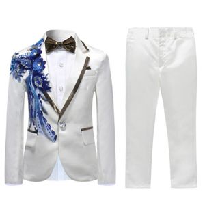 Bébé garçons MAGNIFIQUE espagnol en 2 Pièce Jam costume blanc//bleu nouveau