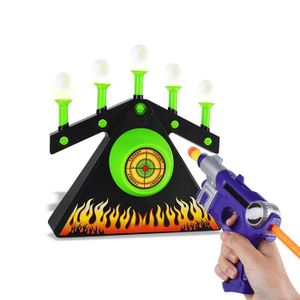 Ans Gar/çons Cadeau SLDALES 2PCS Jouet Pistolet Enfant Jouet Jeu De Tir,avec 24 Boule en Mousse,4 Fl/èches en Mousse et Cible de Tir,5 6 7 8 9 10
