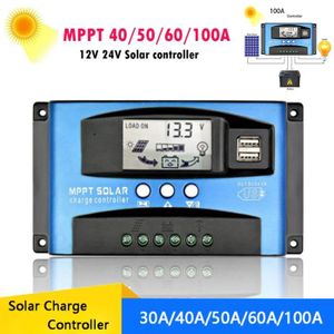 100A MPPT Panneau solaire Régulateur de charge Contrôleur 12V - 24V Auto  Tracking Mise au point @coniada10300