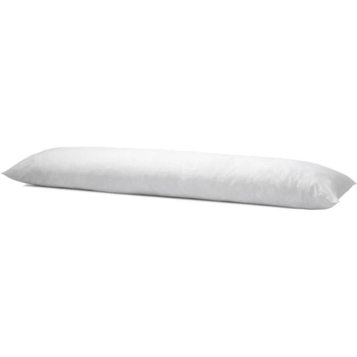 BLEU CALIN Traversin volumineux en coton 140 cm blanc - Cdiscount