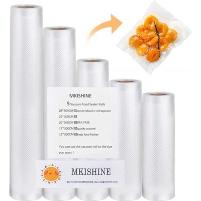 Sac sous Vide Alimentaire, Rouleaux d'emballage pour Machine sous Vide,  Économiseur de Nourriture,sans BPA (