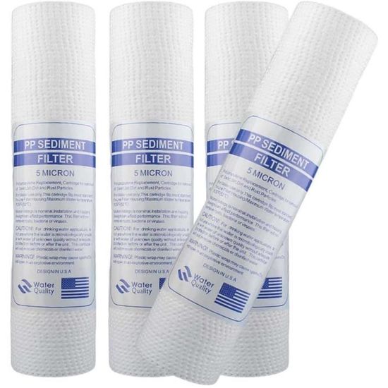 Lot De 4 Cartouches Filtrantes 0,5 Micron Membrane Solutions - Pour Brita Maxtra+, Samsung Aquarius...