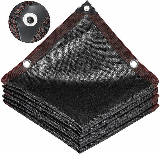 Volie D'Ombrage Carré 3.4 X 3.4 M Respirant Toile Ombrage