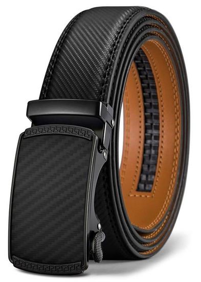 Addfect Ceinture En Cuir Véritable à Cliquet Pour Homme Avec Boucle