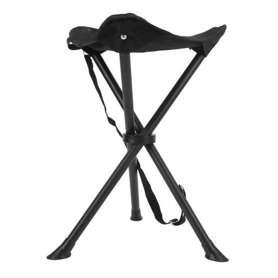 Tabouret Trépied Pliant HELEVIA - Pliable, 200 Kg Portant, Antidérapant, Pour Pêche Et Camping