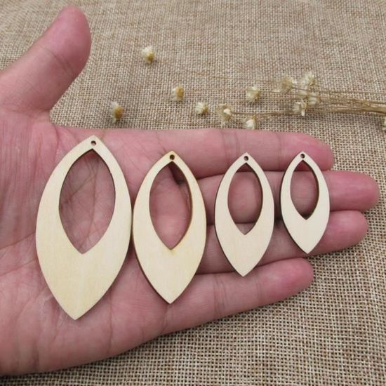 ARTISANAT EN BOIS inachevé toile vierge pour votre décoration maison