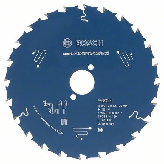 Lame Scie Circulaire Bosch Expert For Wood 160x20x2,2 Mm 48 Dents - Coupe Pro Bois