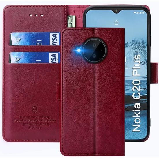 Cover In Pelle Con Portafoglio E Kickstand Per Nokia G11/G21 4G – Chiusura Magnetica, Marrone
