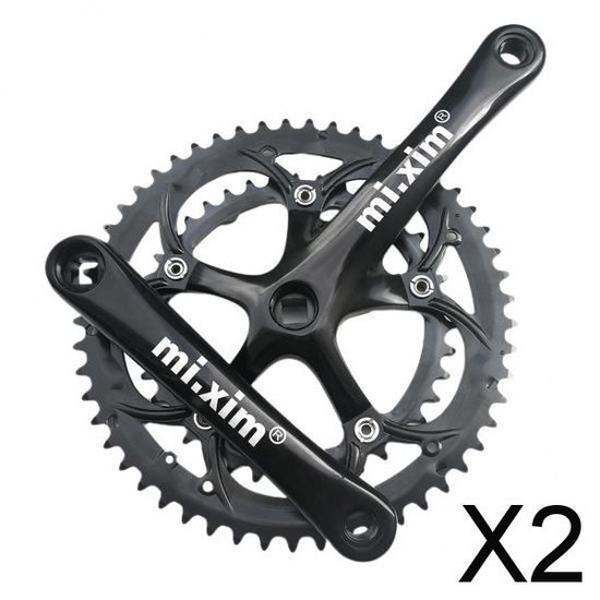 Manivelle Vélo Hopbucan 46T Simple Vitesse 170mm - Crankset Creux Dent Plate Pour Vélos De Route Et Pliants