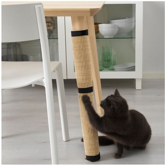 Griffoir pour chat transformez facilement et rapidement pied de table en grattoir