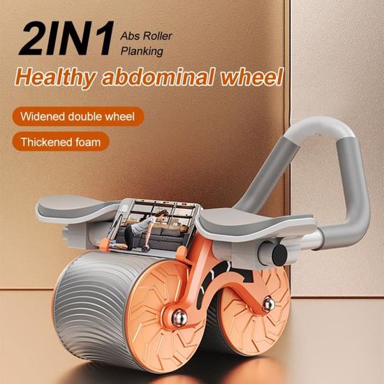 Roue Abdominale Automatique Avec Rebond - Équipement Fitness Maison - Support Coude Et Téléphone Inclus