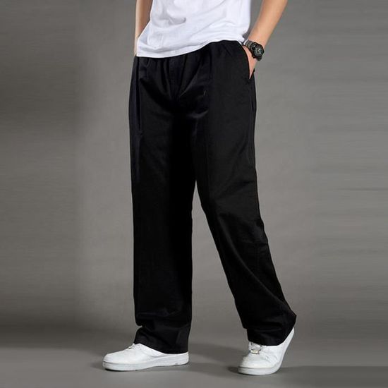 Pantalon Sarouel Homme Streetwear - Taille Élastique S à 5XL | Léger Et Confortable | Pour Yoga, Sport Ou Décontracté