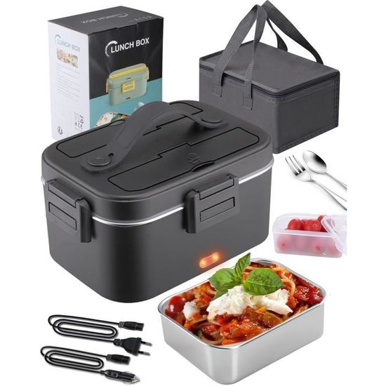 Vrent 3 En 1 Boite Électrique Lunch Box Chauffante Gamelle Chauffant Boite Repas Alimentaire