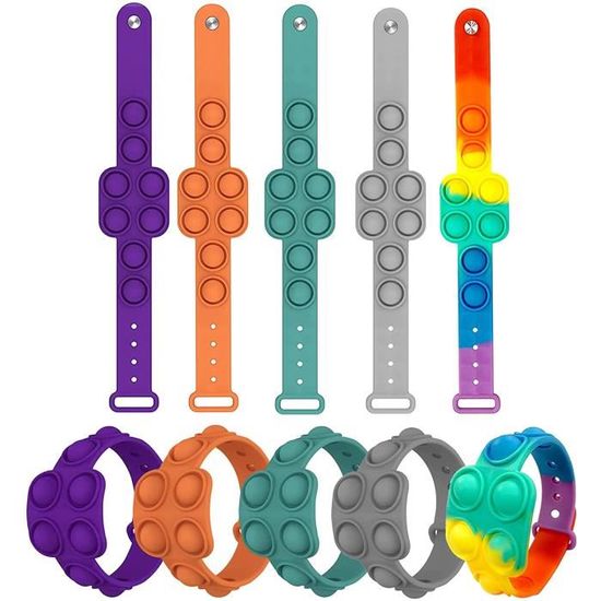 Bracelet Anti-stress adulte Popit jouet enfant neuf multicolore 