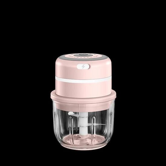 CAPRIZ Mini Hachoir à Ail électrique Rechargeable Par USB - 100 Ml - Sans Fil - Pour Aliments De