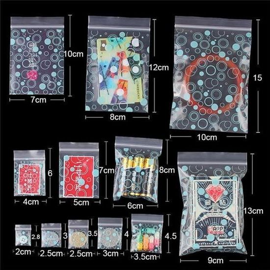 4 Sacs à Fermeture éclair Transparents – PVC étanche – 21,5x12 Cm – Pour Rangement Cosmétiques, Bureau, Voyage - 6
