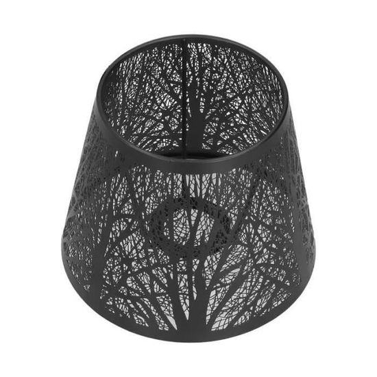 Abat-jour Tambour En Fer Blanc Percé - Pour Ampoules E14/E27, Diamètre 25 Cm, Hauteur 16 Cm - 7