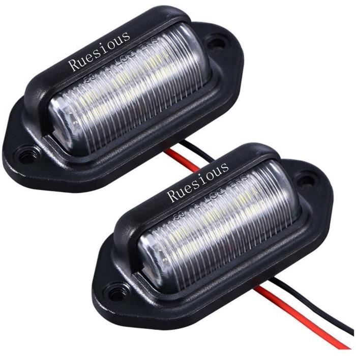Lampe Plaque Immatriculation LED Pour VW Transporter T4 - 18SMD - Blanc 6500K - Sans Erreur