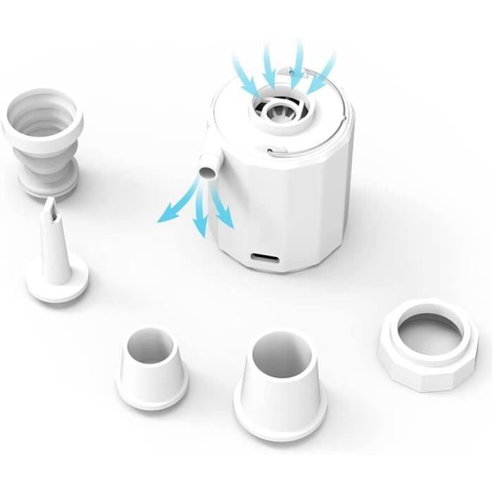 Pompe à Air Portable Rechargeable Haute Puissance - Pour Matelas De Camping, Gonflage Rapide