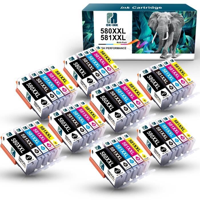 10 Cartucce PGI580-CLI581XL Per Canon Pixma TS6250 TS6151 TR7550 TR8550 - Foto 3