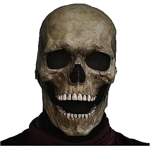À Capuche Zombie Masque GRIM REAPER Squelette Effrayant Crâne Fantôme Halloween Déguisement Robe 