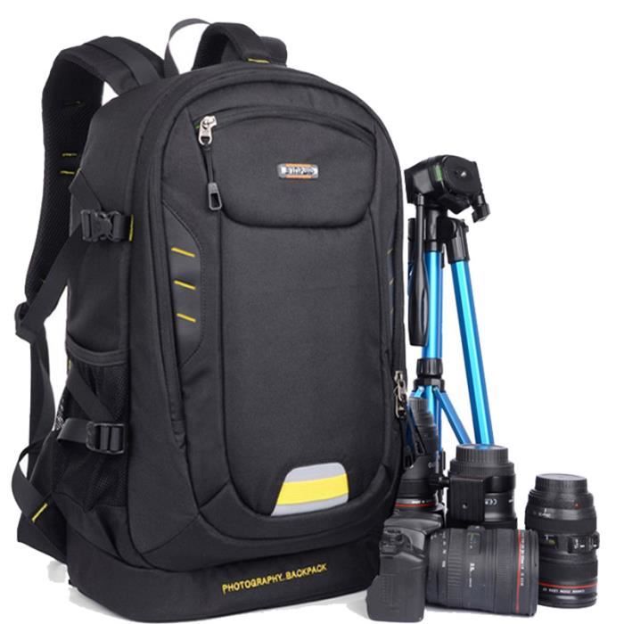 noir sac a dos photo canon eos 70d . sac a dos appareil photo pour nikon. sac de voyage. sac photo bandoulière reflex