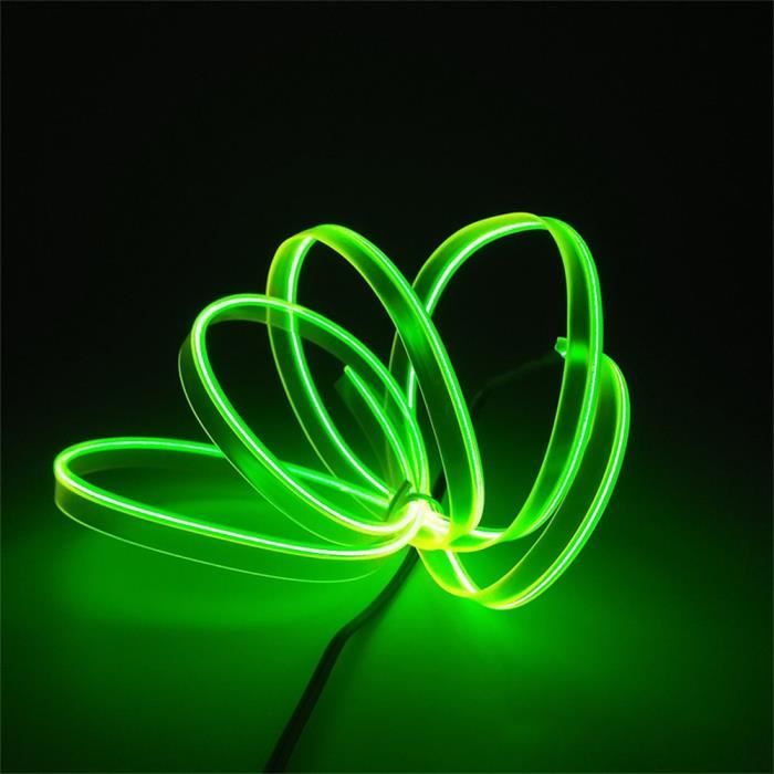 Neon Glowing stroboscopique électroluminescents EL Ceinture Ruban LED Ruban bricolage décoration@RRX81005001MG