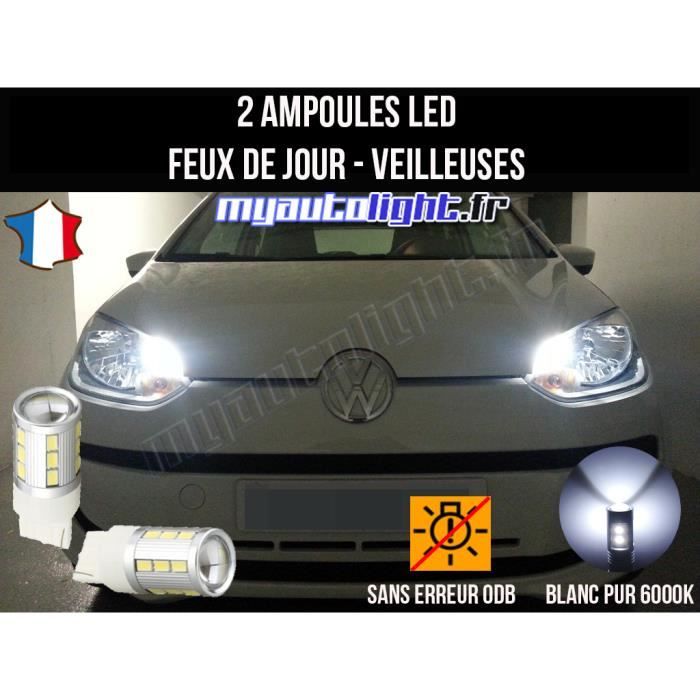 Pack feux de jour veilleuses led blanc xenon pour Seat MII