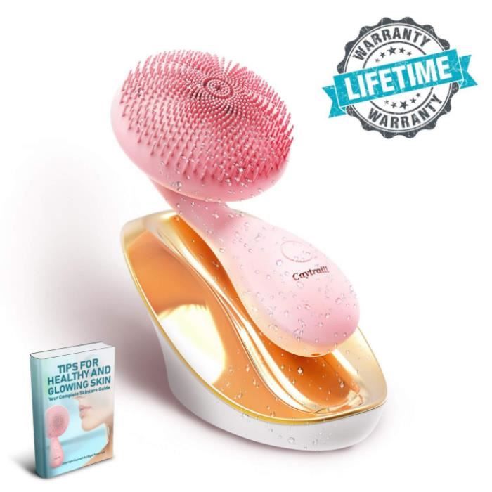 LDY Nettoyant facial électrique pour chargeur de silicone à ultrasons Clean Massage
