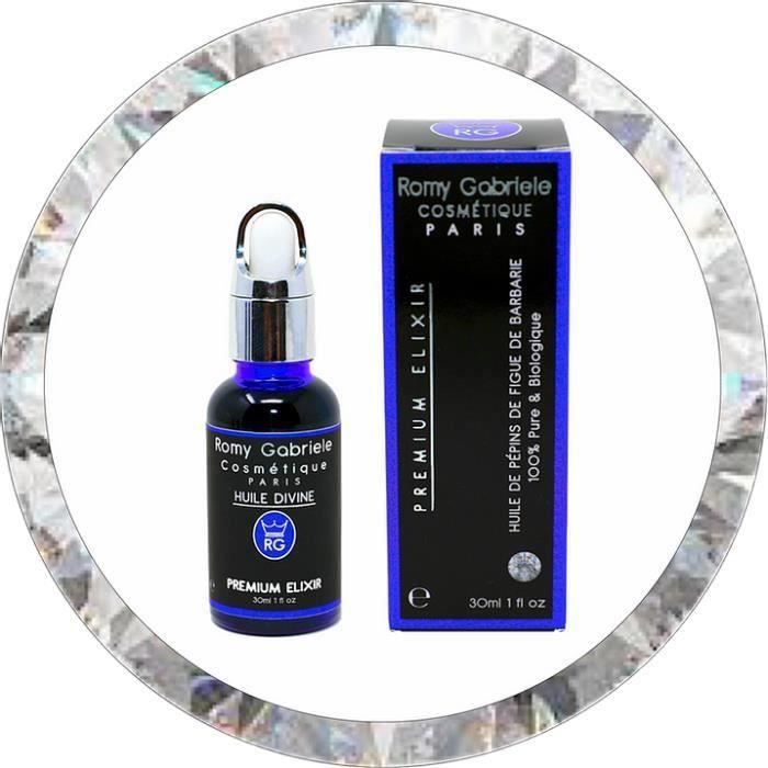 Huile de Pépins de Figue de Barbarie, pressée à froid, Certifiée 100% pure. Origine Tunisie, Hydratant anti-âge Visage & Corps. 30ml