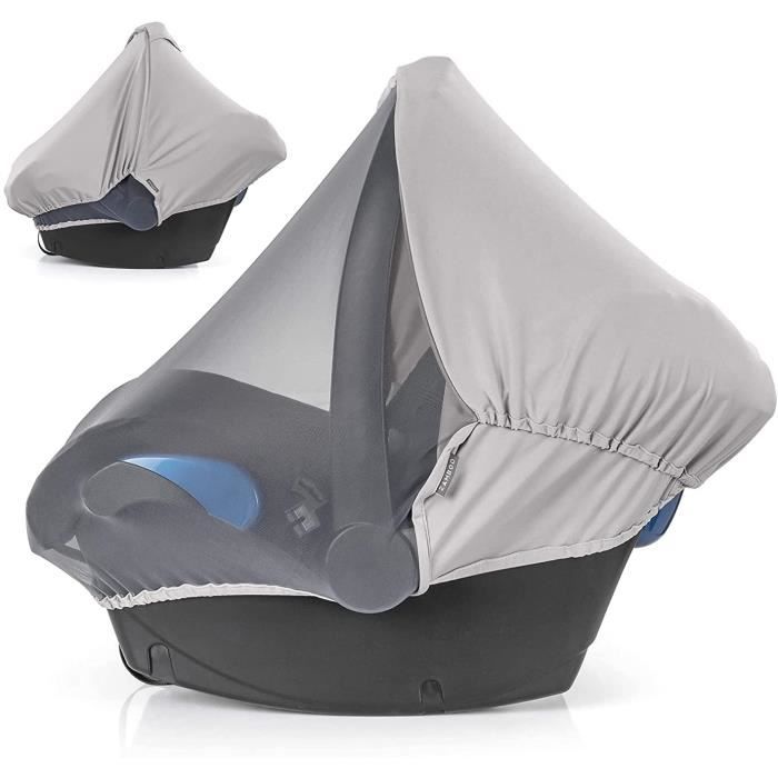 Capote Cosy Bébé (compatible Bébé Confort, Cybex, etc.) - Multi-usages : Moustiquaire Cosy Bébé, Pare Soleil Cosy et Housse Élasti