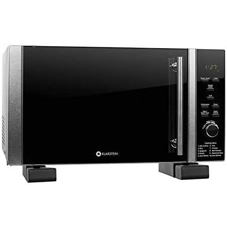 Klarstein Luminance Prime Set - Micro-ondes, Multifonction, 900 W, Capacité de 28 litres, Gril 1000 W, 12 programmes, Minuterie, Écr
