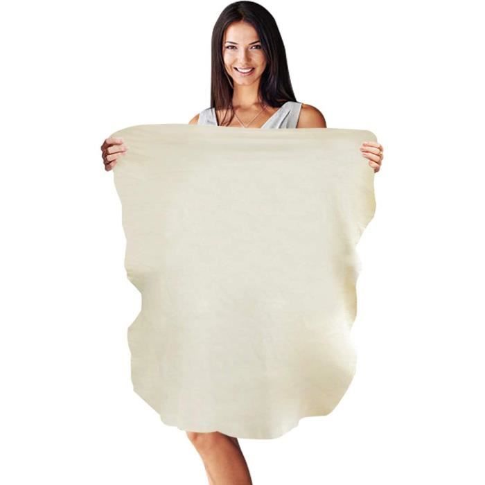 Chamois Chiffons Voiture, Peau de Chamois Naturelle, Super Absorbant Auto Lavage de Voiture Serviette, 60cmx80cm